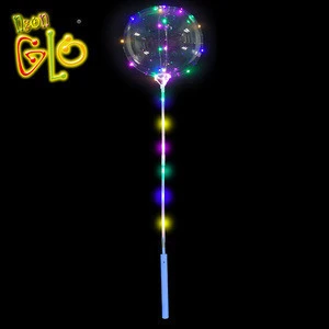 18 inch LED string round bobo balloon for wedding party