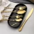 Import 18/8 Restaurant Dinnerware Gold Royal Stainless Steel Dinnerware Set from China