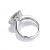 Import 18K White Gold Synthetic Diamond Cushion Cut Moissanite Wedding Ring from China