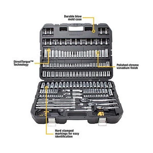 192pc 1/4, 3/8, 1/2 in. other Vehicle Tools hand werkzeug auto Mechanics tool sets and socket sets