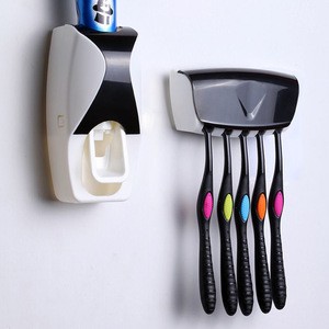1Set Automatic Toothpaste Dispenser Toothbrush Holder Squeezer Bathroom Set In Product