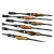 Import 2 Sections  Wood Handle Spinning Casting  Rod 1.98m 2.1m 2.4m ML/M/MH Carbon Lure Fishing Rods from China