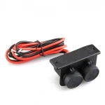 2 Way 12V Waterproof Motorbike Motorcycle Cigarette Lighter Adapter Power Socket