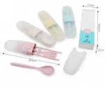 20% discount Door gift wedding wheat straw cutlery chopsticks fork spoon set wedding gifts for guests souvenirs