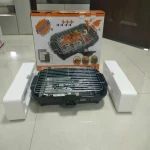 2000W Commercial Kitchen Electric Grills Electric Griddles Commercial Electric Griddle Plate Case Fish Hot Power Wooden Surface