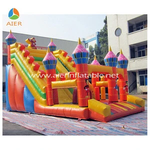 2017 Aier bouncy castles inflatables/ inflatable castle slide