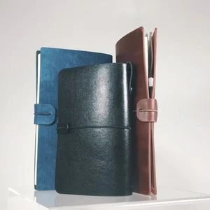 2018 leather products midori travelers notebook refill, vintage diary noteboooks with strap closure