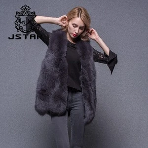 2018 lovely fur splicing waistcoat hot sale super quality vest