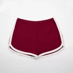 2019 Fashion Side Stripe Wholesales 100% Cotton High Quality Running Summer Womens Yoga Shorts