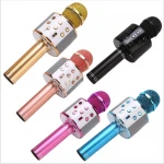 2020 Best 858 Portable Handheld Wireless Microphone USB Studio Microphone for Home KTV Karaoke