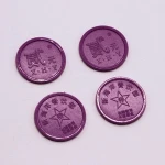 2020 cheapest Promotional Company logo kids toys one tone Game plastic token chips, board game Jeton coin