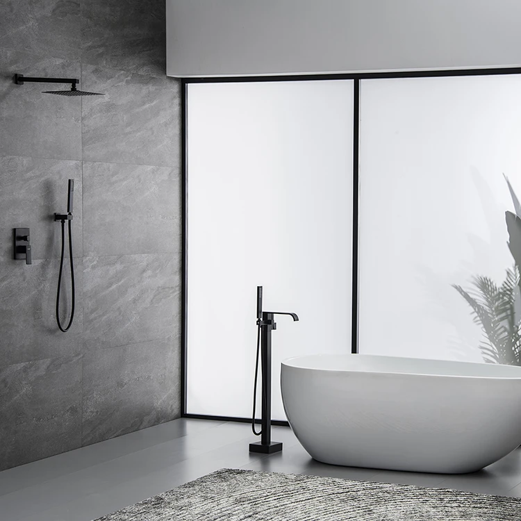 2020 factory price bathtub faucet cupc bathroom bath tub floor bathtub faucet shower