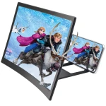 2020 Hot Sale Portable Mobile Phone Video Magnifier 12 Inch 3D Curved Screen Amplifier with Holder