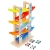 Import 2020 HOT SELLING Educational Wooden toy  Six-track Four slide trucks  track toy Sliding Tower Toy from China