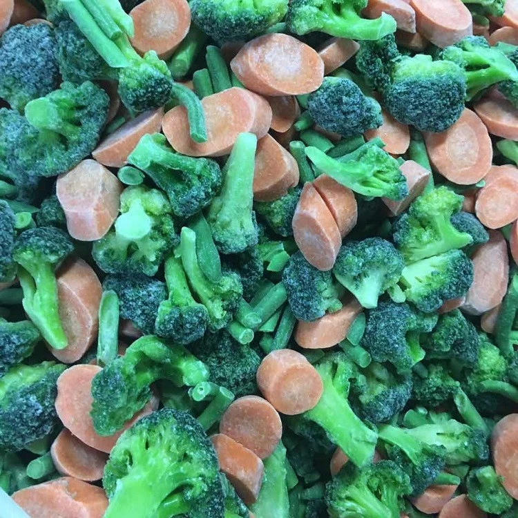 2020 new crop IQF frozen mixed vegebles white green broccoli carrot slices