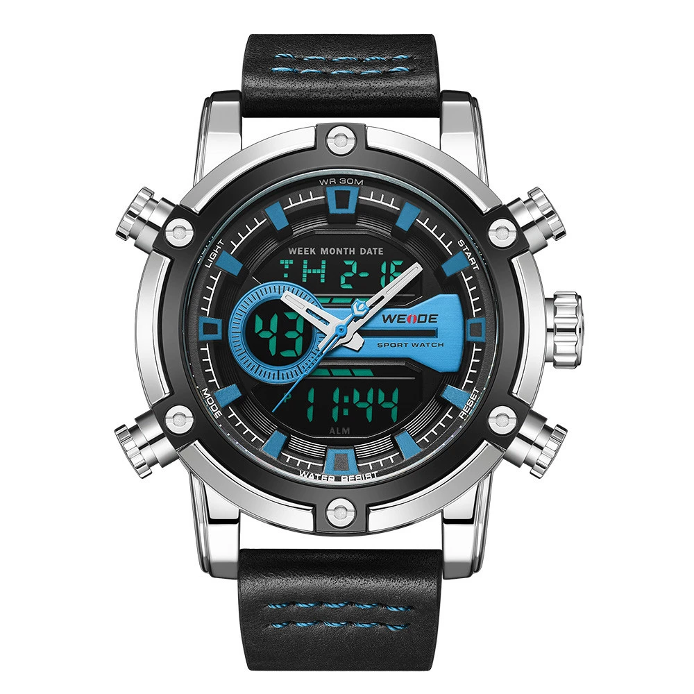 2020 Weide WH9603 relogio masculino blue color relojes hombre watches men wrist analog digital wrist watch