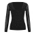 Import 2020  Women Sexy Beading Mesh See Through Low Cut Skinny Long Sleeve Blouse Tops Fashion Bottoming Shirt from China
