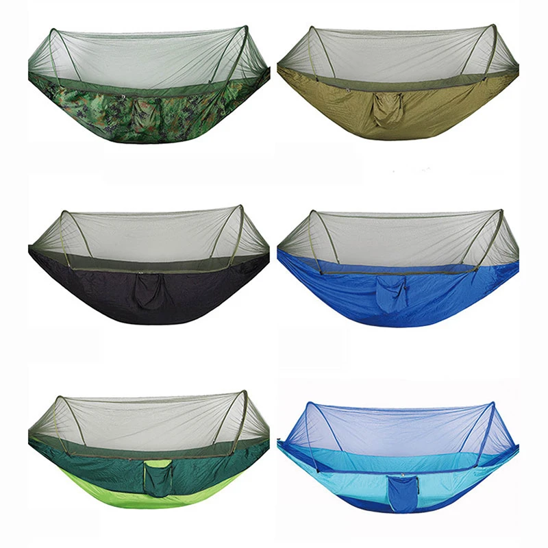 2021 heavy duty lightweight portable travel outdoor parachute nylon camping hammock