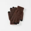 2021Thermal Soft Lining Rubber Warming Acrylic Jacquard Touch Screen Knit Fall Winter Magic Anti Slip Sports Car Racing Glove