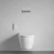 Import 2022 Watermark 220V Luxury Bathroom Ceramic P-Trap Tankless Wc Bowl Mount Wall Hung Intelligent Toilets Smart Toilet With Bidet from China