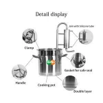 20L Alcohol Gin Vodca Whisky Fermenting Equipment Processing Moonshine Still Water Distiller Essential Oil Distillation