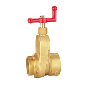 21/2&quot;FXMHigh quality fire protection dept brass L shape iron handwheel o-ring seal 300psi hydrant gate valve for firefighting
