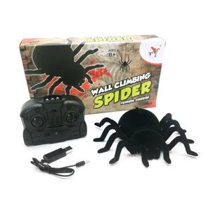 2.4GH  Remote Control aminal toy wall climbing black spider toy