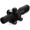 2.5 - 10x40 Tactical Rifle Scope with Red Laser Dual Illuminated Mil-dot W / Rail Mount Airsoft Riflescope