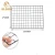 25.6&quot; x 17.7&quot; Black metal wire grid photo wall  grid panel grid wall panel for home decoration