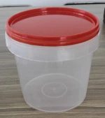 2l Unbreakable Plastic Bucket/clear Plastic Pail With Lid/plastic Bucket With Lid With Handle