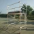 Import 2m height Guard Rail and Trapdoor Platform Mobile Aluminium Scaffolding Double Width Rolling Tower from China