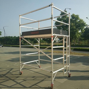 Buy 2m Height Guard Rail And Trapdoor Platform Mobile Aluminium ...