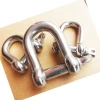 304/316 stainless steel D shackle of wire rope and link chain fitting spare