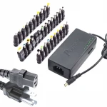 34Pcs Universal Power Adapter 96W 12V To 24V Adjustable Portable Charger For Laptops US Eu Plug