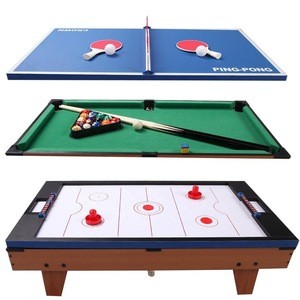 36 inches  3-In-1  Table Game Air Hockey Tennis Billiard Pool Table w 3 Different Surfaces