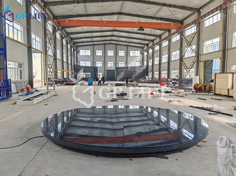 360 Degree Revolving Parking Platform Rotating Car Turntable