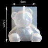 3D Silicone Mold Bear, DIY Geometry Stereo Bear Deer Cat Animal Mold Ornament Mold Cake Decoration Tools