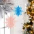 Import 3D snowflake fan paper fan Hanging Bunting Xmas Garland Christmas ornaments home decor winter Party Decoration supplies from China