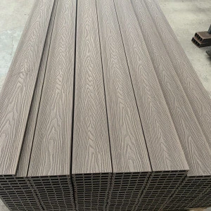 3d square hollow engineered decking composite flooring decking board from China outdoor material