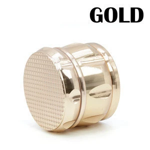 4 Parts 63 MM Side Concave Diamond Shape Metal Zinc Alloy Herb Grinder Grid Cover Chamfer Drum Shape Smoking Crusher