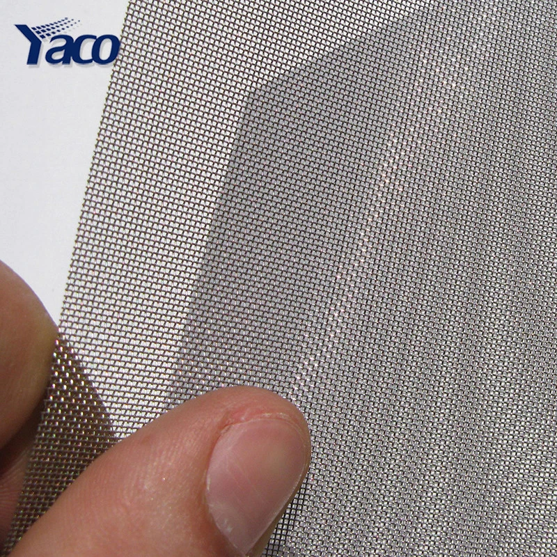 40 80 100mesh stainless steel woven wire mesh 3&#x27; 4&#x27; rolls  / plain dutch weave 300 micron SS304 wire fine mesh  filter screen