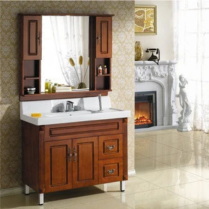 40 Inch Modern Bathroom Furniture, Wooden Vanity Unit With Bowl Sink