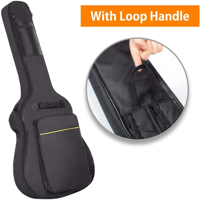 41 Inch Professional Guitar Bass Hard Case Waterproof Guitar Gig Bag Acoustic Classical Guitar Bag