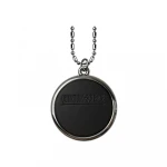42 MM core round alloy frame volcanic rock Natural Lava Stone Quantum Scalar Energy Pendant necklace for health care with OEM