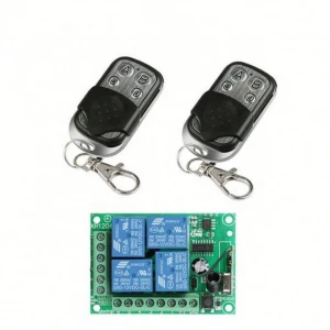 433Mhz Wireless Remote Control Switch DC12V 4CH Relay Receiver Module RF Transmitter 433 Mhz For Garage Door Opener
