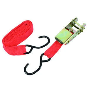 4.5M Ratchet Tie Down Straps With S Hook in Red Color