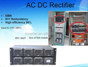 48v 300A rectifier for telecom equipment, Battery charger