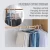 Import 5-Layers Foldable Adjustable Space Saver Stainless Steel Pants Hangers Rack for Wardrobe,Home Storage from China
