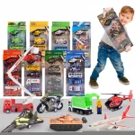 5 PCS/Set Hot Mini  Police/Military/Express Car Pull Back Vehicles Model Toy Metal Lovely Colorful Vehicles Toys Plastic Car