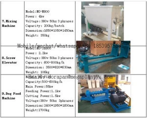 500-600kg/h Dry Pet Food Pellet Making Extruder Machine Equipment Processing Machinery Dog Food Extrusion Line